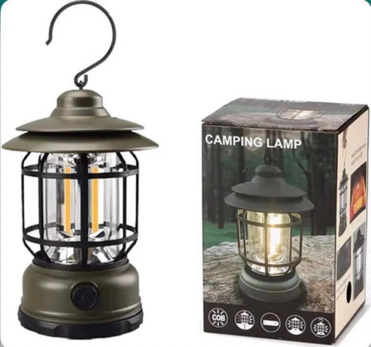 Solarna Retro Lampa za Kampovanje