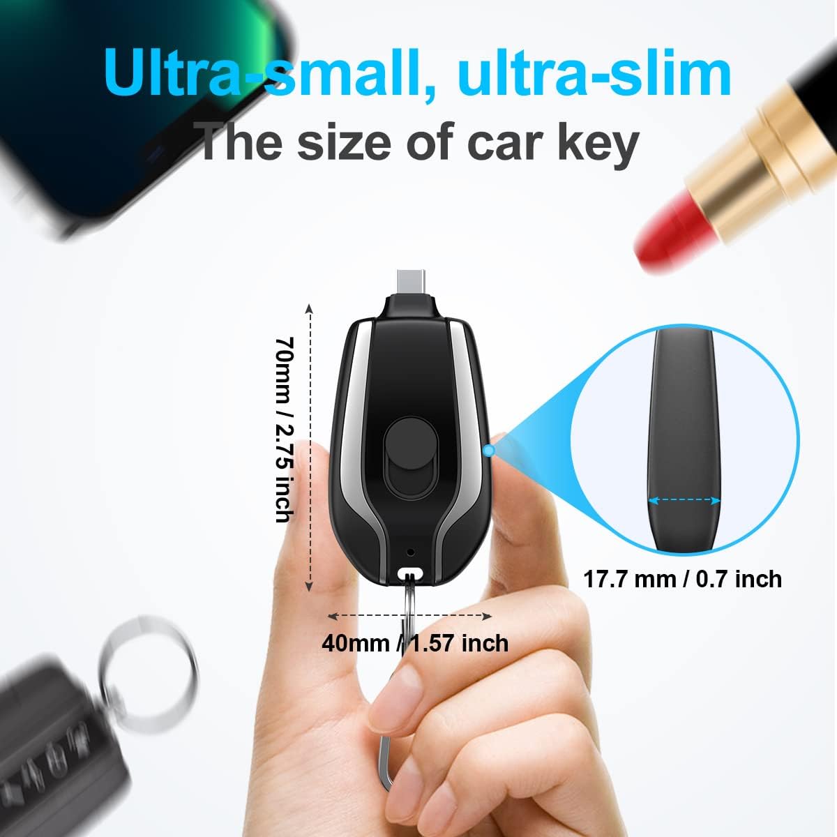 Mini Privjesak Punjač Za Telefon