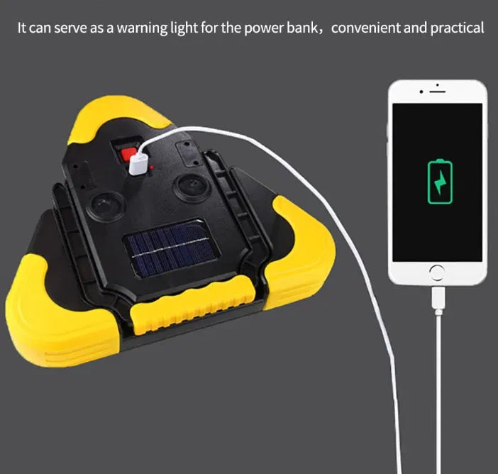 Sigurnosni solarni trokut s LED rasvjetom