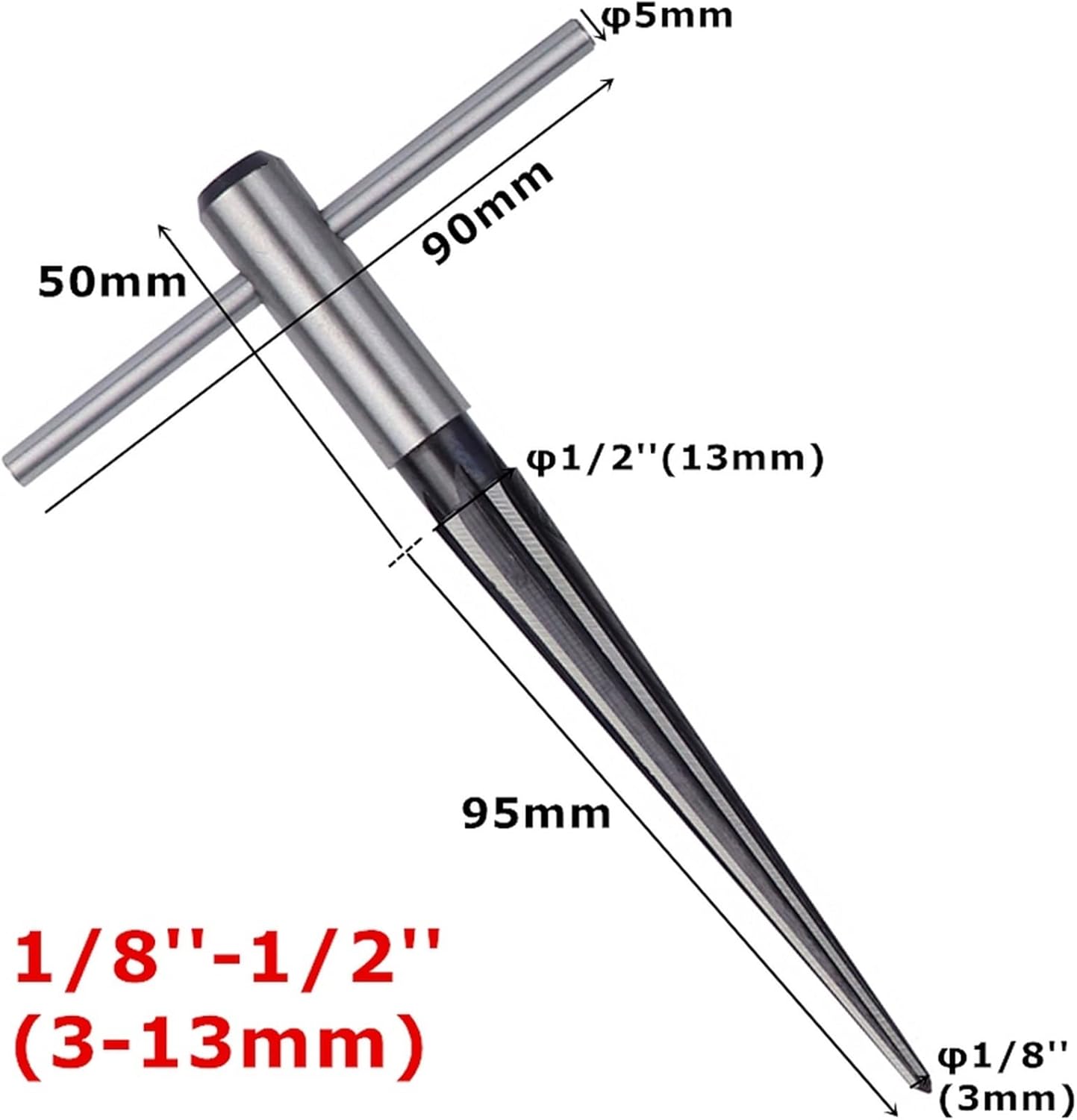Ručni konusni razvrtak (3-13 mm) - nastavak za bušilicu (1+1 GRATIS)