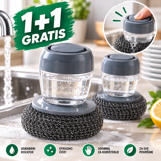 2u1 Četka za Suđe s Dozatorom – 1+1 GRATIS