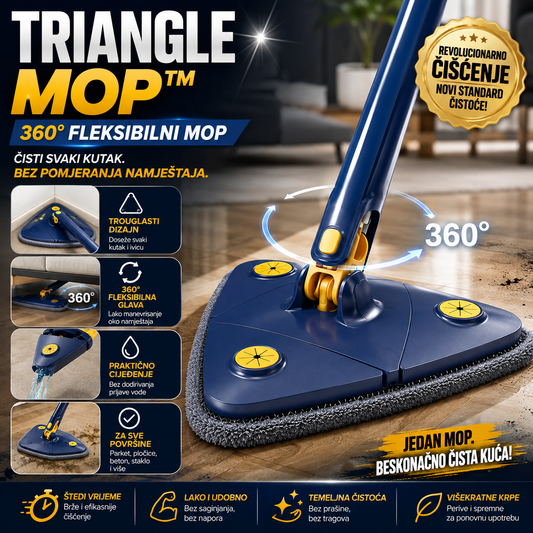 Triangle Mop™ – 360° Fleksibilni Mop