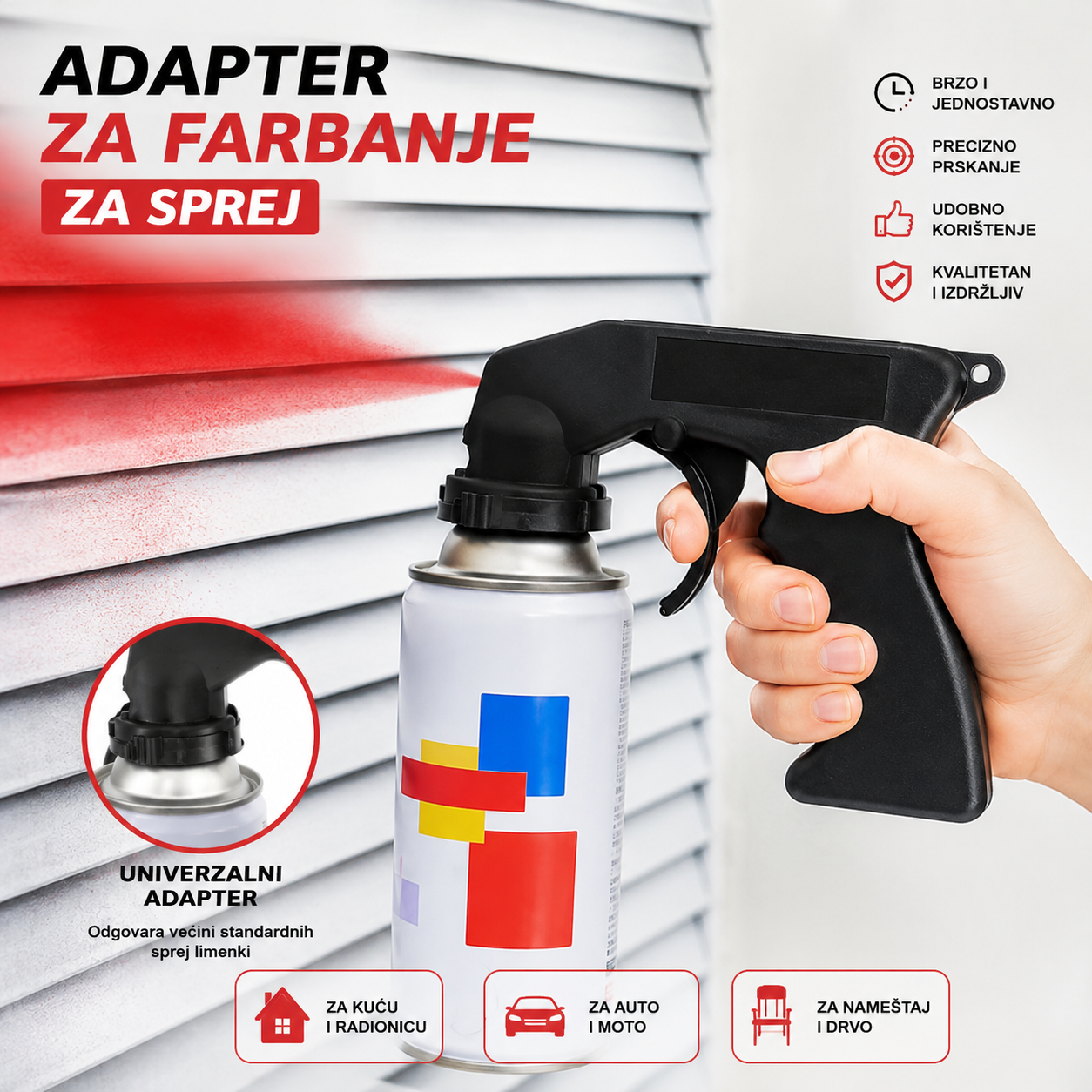 Adapter za farbanje (za sprej)
