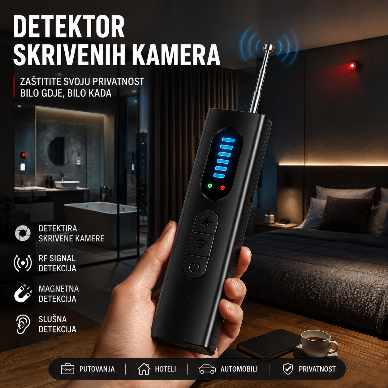 Detektor skrivenih kamera