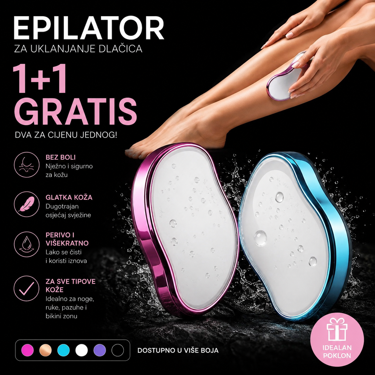 Epilator za uklanjanje dlačica (1+1 GRATIS)