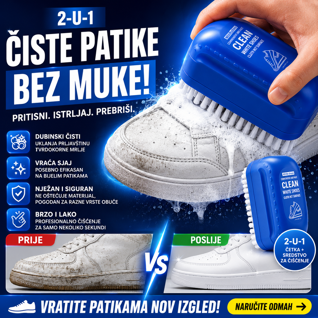 ShoeShine™ – 2u1 Četka za Čišćenje Patika