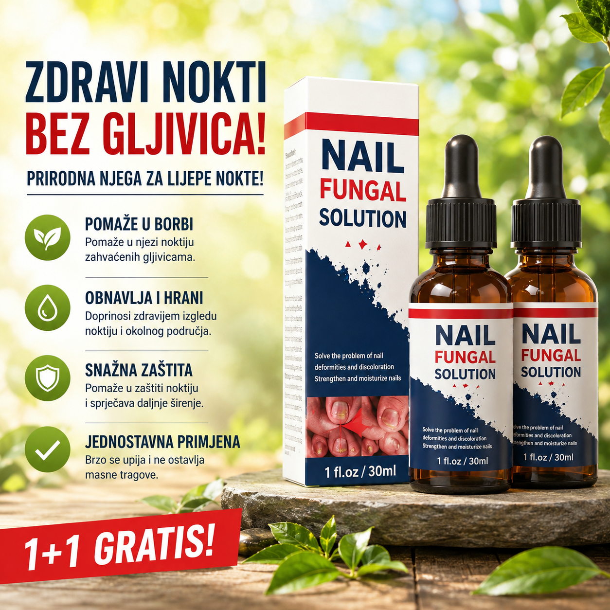 Serum protiv gljivica na noktima  (1+1 GRATIS)
