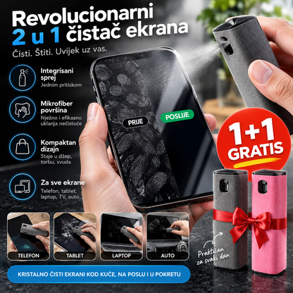 Revolucionarni 2 u 1 čistač ekrana (1+1 GRATIS)