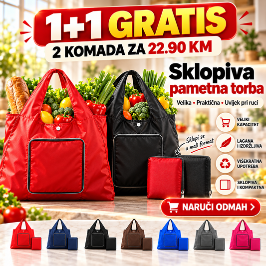 Sklopiva Pametna Torba 2u1 – 1+1 GRATIS