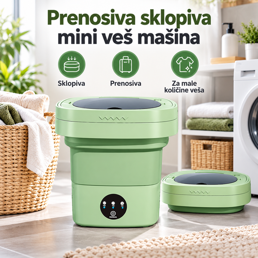 Prenosiva sklopiva mini veš mašina